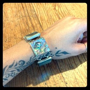 Abalone shell bracelet